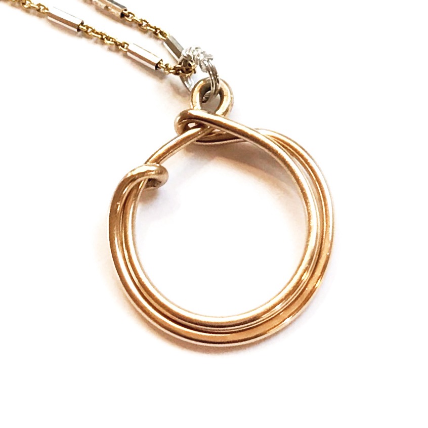 Gold Fill Circle Necklace