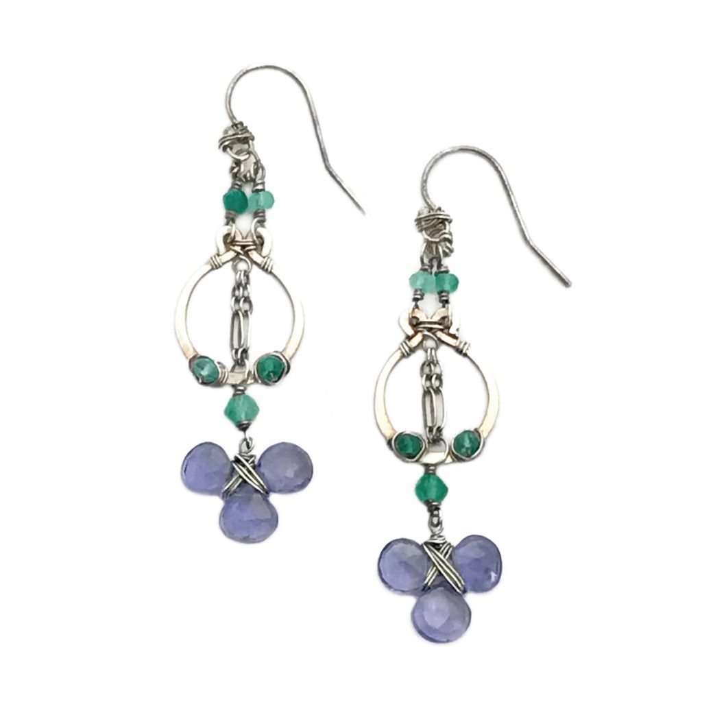 Buy Iolite and Sterling Silver Earrings Online | Shari Both Jewelry Design