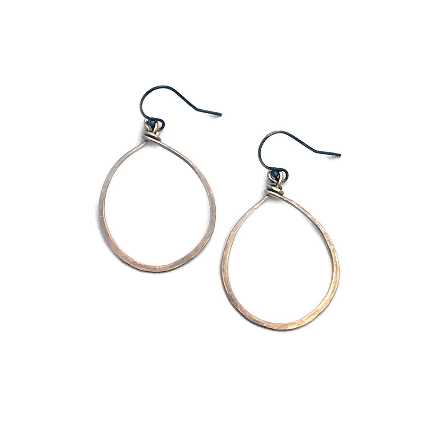 Buy Oxidized Bronze Hoop Earrings Online Shari Both Jewelry Design