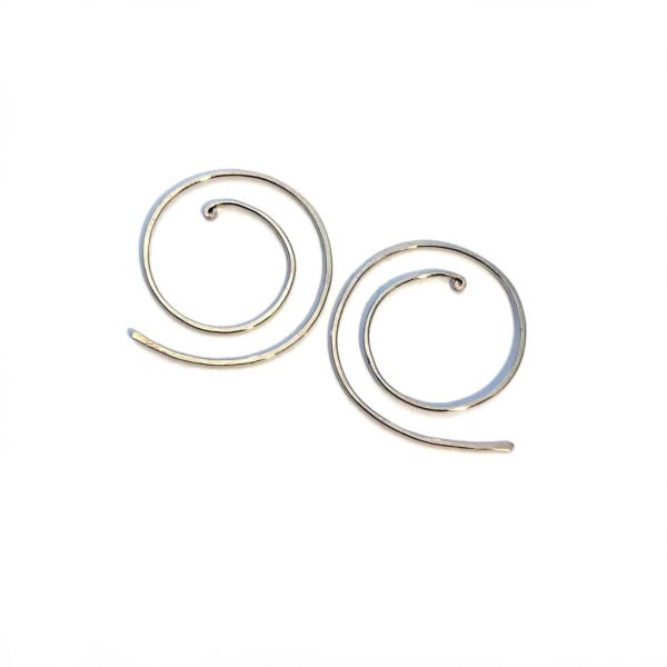 Gold Fill Spiral Hoop Earrings
