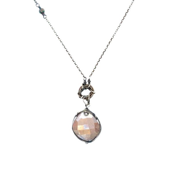 Moonstone And Sterling Silver Necklace