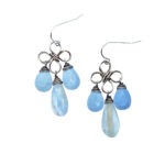 Peruvian Opal And Sterling Silver Earrings