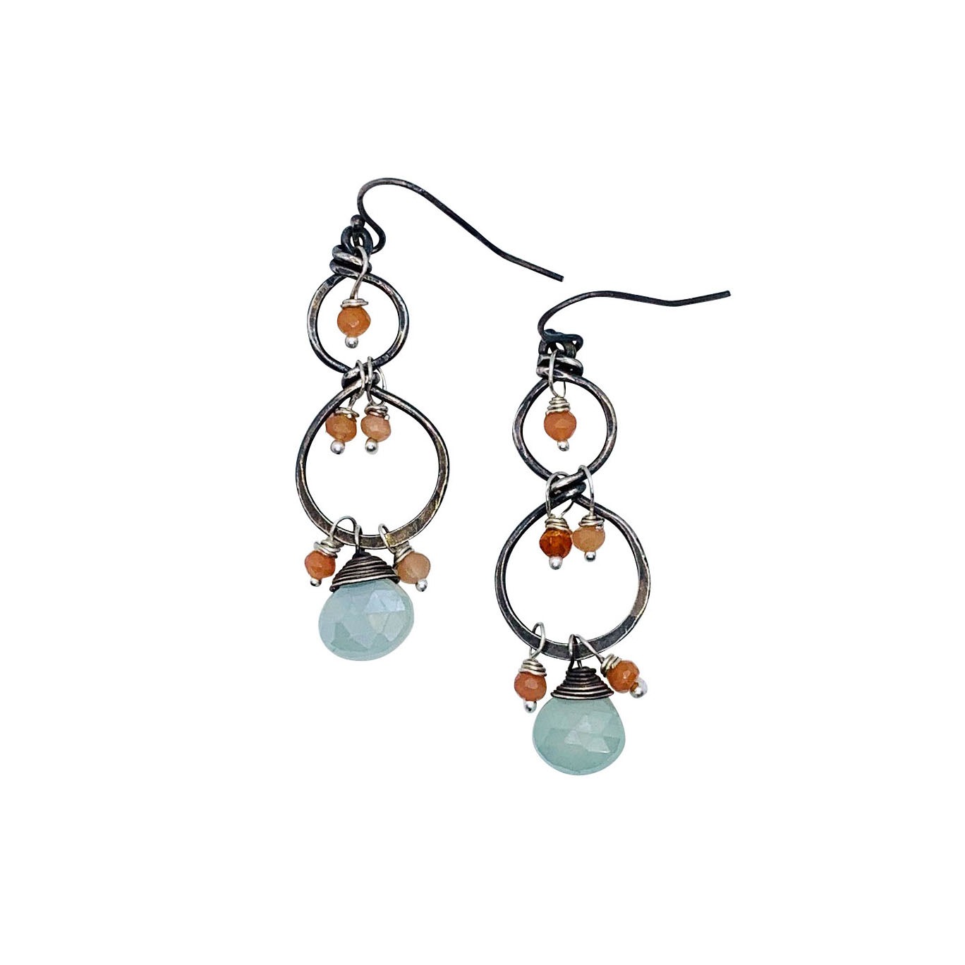 Buy Blue Chalcedony And Sterling Silver Earrings Online | Shari Both ...