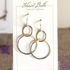 Sterling Silver Double Hoop Earrings