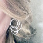 Sterling Silver Stacked Hoop Earrings