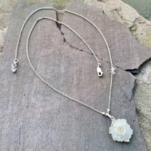 Solar Quartz And Sterling Silver Necklace