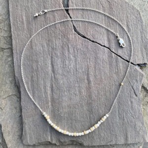 Sterling Silver Stardust Beaded Necklace