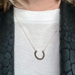 Gold Fill Horseshoe Necklace