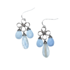 Opal And Sterling Silver Chandelier Earrings