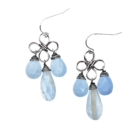 Opal And Sterling Silver Chandelier Earrings