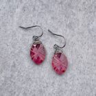 Berry Quartz And Sterling Silver Earrings