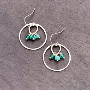 Turquoise And Sterling Silver Earrings