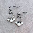 Pearl And Sterling Silver Dangle Earrings