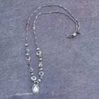 Pearl And Sterling Silver Spiral Necklace