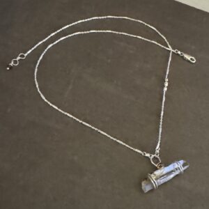 Crystal Quartz And Sterling Silver Necklace