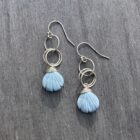 Blue Opal And Sterling Silver Earrings