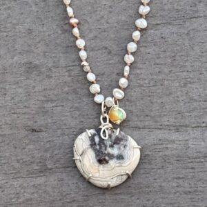 Jasper And Sterling Silver Necklace